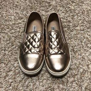 Steve Madden Rose Gold Slip On Shoes
